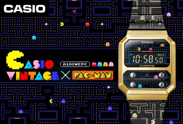 Компанія Casio представила годинник, присвячений відеогрі Pac-Man